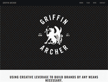 Tablet Screenshot of griffinarcher.com